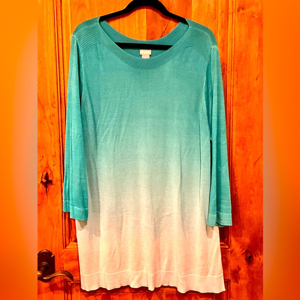 Beautiful Chico’s Ombre Tunic Top